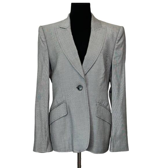 Escada gray sinlge button blazer size 38 - S - Picture 14 of 15